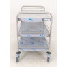 Chariot Desserte de Service Inox TOURNUS EQUIPEMENT Charge 150kg 3 Plateaux 2 Arceaux Galerie - 801557