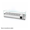 Vitrine à Ingrédients Réfrigérée Inox GOLDINOX Premium pour 8 Bacs (Non Fournis) - APF183