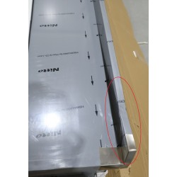 Table Adossée de Travail Préparation Inox GOLDINOX 1 Étagère Basse Sur Pieds Pas Cher