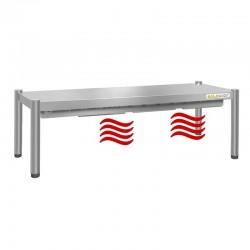 Passe-Plat Inox Chaufant Pont Thermique GOLDINOX Premium Chauffage Infrarouge Résistance Céramique - PP124-P110