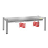 Passe-Plat Inox Chaufant Pont Thermique GOLDINOX Premium Chauffage Infrarouge Résistance Céramique - PP124-P110
