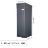 Boîte Lettres et Colis RENZ Twin XL 1 Porte Extérieur Gris Anthracite - 252199