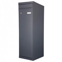 Boîte aux Lettres et Colis RENZ Twin XL 1 Porte Extérieur Gris Anthracite - 252199