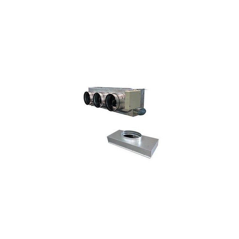 Pack Plénum Régulation Gainable AIRZONE Easyzone IB8 Medium Pour LG 4x200 - 02L + Plenum de Reprise - PP8LGEBS02L4