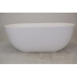 Baignoire Îlot TOTS Blanc Mat 160x75x59cm - O-6423 Pas Cher