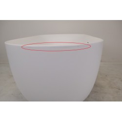 Baignoire Îlot TOTS Blanc Mat 160x75x59cm Pas Cher