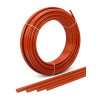 Couronne 200m de Tube PER Réticulé BAO REHAU Rautherm avec Barrière Anti-Oxygène Ø16x2mm Rouge - 11364501203