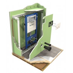 Support d'Habillage Mural pour Bati-Support GEBERIT Duofix Double WC Pas Cher