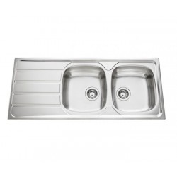 Évier de Cuisine 2 Bacs MONTEBELLO 116x50 cm Pas Cher