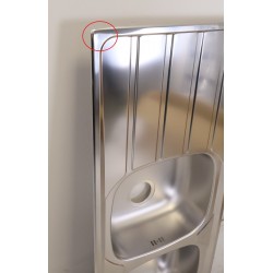 Évier de Cuisine 2 Bacs MONTEBELLO 116x50 cm Inox