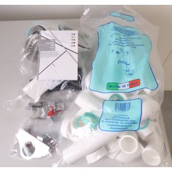 Évier de Cuisine 2 Bacs MONTEBELLO 116x50 cm Inox Lisse