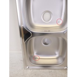 Évier de Cuisine 2 Bacs MONTEBELLO 116x50 cm