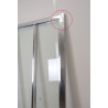 Porte de Douche Pliante O'DESIGN Bellagio 86/90 cm Profile Chrome Verre Transparent