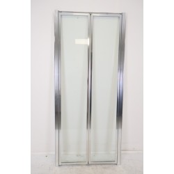Porte de Douche Pliante O'DESIGN Bellagio 86/90 cm Profile Chrome Verre Transparent - BEL961VTC
