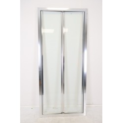 Porte de Douche Pliante O'DESIGN Bellagio 86/90 cm Profile Chrome Verre Transparent - BEL961VTC - NEUVE Déclassée