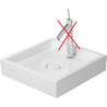 Vasque Lavabo Céramique à Poser DURAVIT Starck 1 47x47 cm Blanc - 0387470027 - NEUVE