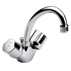 Robinet Mélangeur d'Évier ROCA Niagara Disc Bec Mobile Bi-Commande Chromé - A5A3670C00