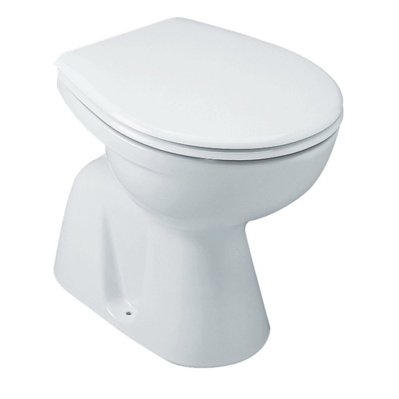 Cuvette WC sur Pied ROCA Polo Sortie Horizontale Alimentation Indépendante Blanche Céramique - WM822012Z0 - NEUVE