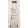 Escabeau Aluminium 5 Marches ARTUB Pro Hauteur d'Accès 2.99m Charge 150kg - 02372405-808