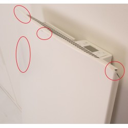 Radiateur Électrique Chaleur Douce INTUIS Oslo 2 Vertical 1500W Blanc Pas Cher