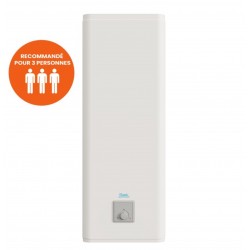 Chauffe-Eau Électrique Plat 80L OLYMPIC FRANCE Multi-Position Vertical ou Horizontal - 964615