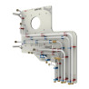 Dosseret de Pré-Raccordement ATLANTIC Simplifix Droite 2 Zones pour Pompe à Chaleur Alféa Extensa Duo A.I - 075531 - NEUF