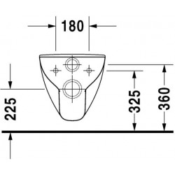Abattant WC DURAVIT D-CODE Version Longue Sans Amortisseur de Fermeture Blanc