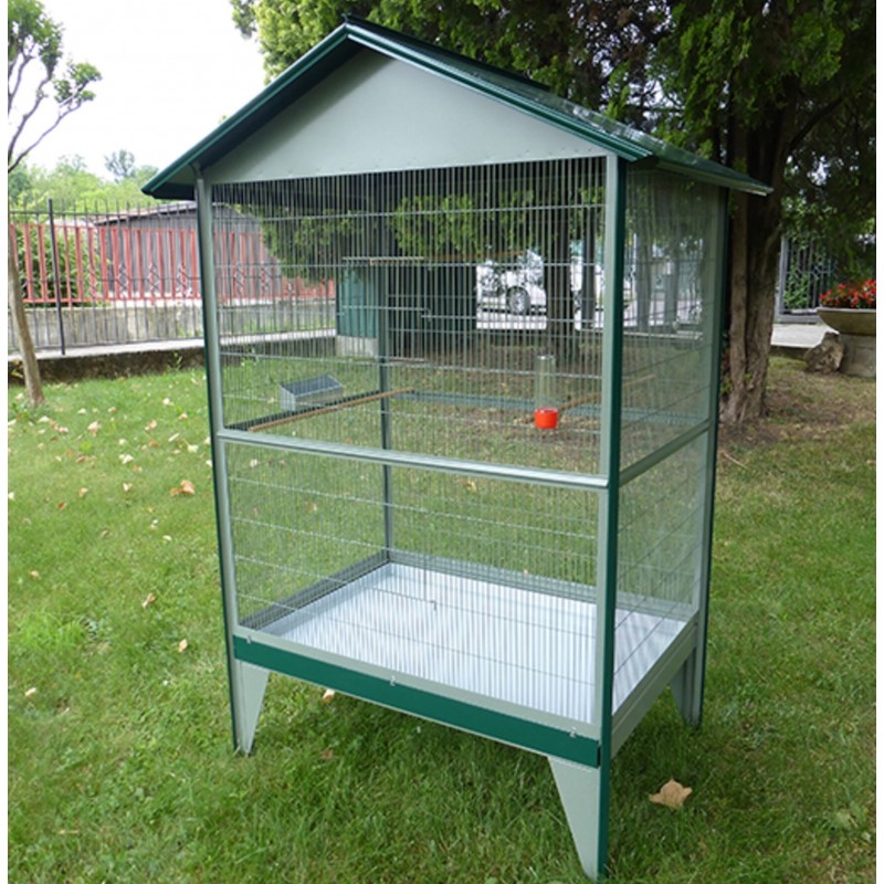 Volière MERKLOOS Cage pour Oiseaux Vert 107x75x175 cm - 1328 - NEUVE déclassée