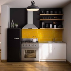 Meuble Sous-Évier de Cuisine NEOVA SIM'NF 2 Portes Mélaminé Blanc L100cm