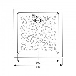 Receveur de Douche GEBERIT ALLIA Bastia 90x90cm