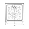 Receveur de Douche GEBERIT ALLIA Bastia 90x90cm