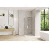 Paroi de Douche Fixe KINEDO Smart Design 200x75 cm en Verre Transparent