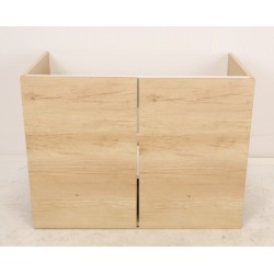 Meuble Sous Vasque de Salle de Bain 80cm AQUANCE Media26061 Chêne Nebraska Naturel 2 Portes - A2370987