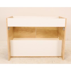 Meuble Sous Vasque de Salle de Bain 80cm AQUANCE Media26061 Chêne Nebraska Naturel 2 Portes - A2370987