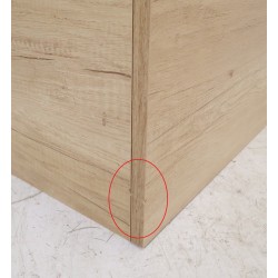 Meuble Sous Vasque de Salle de Bain 80cm AQUANCE Media26061 Chêne Nebraska Naturel 2 Portes - A2370987