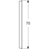 Miroir de Salle de Bain Éclairage LED GEBERIT Option Basic Square H70xL100cm - 502.809.00.1