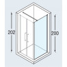 Paroi de Douche NOVELLINI Young Extensible 77-79 cm en Verre Transparent