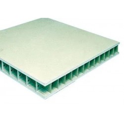 Panneau Cloison Alvéolaire Cartonné Hydrofuge PLACO Placoplan Marine 2,50x1,20m Ép.50mm - C05802500
