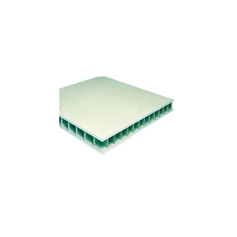 Panneau Cloison Alvéolaire Cartonné Hydrofuge PLACO Placoplan Marine 2,50x1,20m Ép.50mm - C05802500