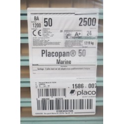 Panneau Cloison Alvéolaire Cartonné Hydrofuge PLACO Placoplan Marine - C05802500