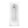 Baignoire Rectangulaire à Encastrer AQUANCE Serie Baig en Toplax Blanc