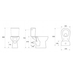 Pack WC Toilette à Poser au Sol GODART Etiuda - 83536334