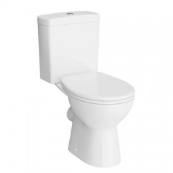 Pack WC Toilette à Poser au Sol VITRA Norm Lift Céramique Sans Bride avec Réservoir, Cuvette et Abattant -  9864B003-7202