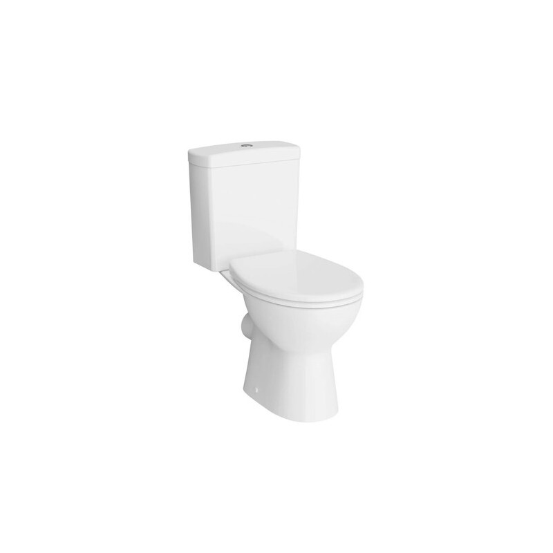 Pack WC Toilette à Poser au Sol VITRA Norm Lift Céramique Sans Bride avec Réservoir, Cuvette et Abattant -  9864B003-7202