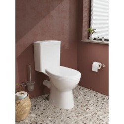 Pack WC Toilette à Poser au Sol VITRA Norm Lift Céramique Sans Bride avec Réservoir, Cuvette et Abattant