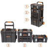 Servante Modulaire TACTIX Trolley 3 Boîtes- 320367