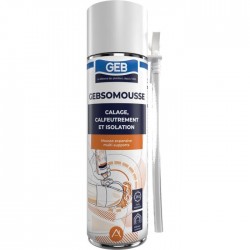 Mousse Polyuréthane GEB Gebsomousse en Aérosol 500ml - 813266 - NEUVE