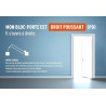 Bloc-Porte SMIS Quadriz Sens Ouverture Droit Poussant