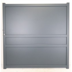 Lot de 2 Vantaux de Portail Battant COFRECO Léopold en Aluminium Gris