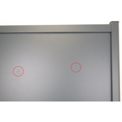 Lot de 2 Vantaux de Portail Battant COFRECO Léopold en Aluminium Gris Pas Cher